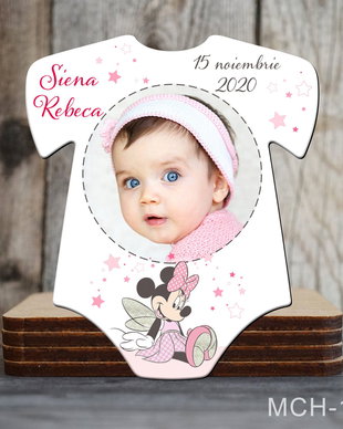 Marturii botez deosebite Body pentru fetite - Minnie Mouse