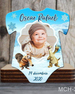 Magneti marturii botez decupati Body pentru baietei