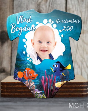 Magneti marturii botez decupati Body pentru baietei