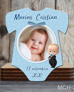 Magneti marturii botez decupati Body pentru baietei