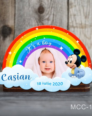 Marturii botez deosebite magneti curcubeu pentru baieti - Mickey Mouse