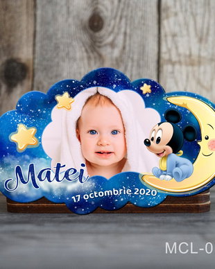 Magneti marturii botez decupati norisor pentru baieti