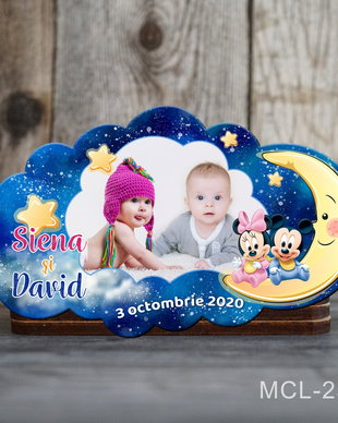 Magneti marturii botez decupati norisor pentru gemeni