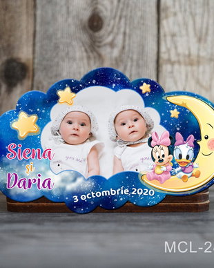 Magneti marturii botez decupati norisor pentru gemeni