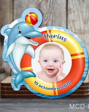 Magneti marturii botez decupati delfin pentru baieti