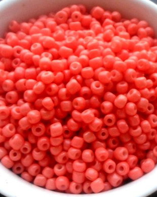 Margele nisip corai pal 3 mm 100 g.