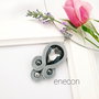 Pandantiv soutache gri