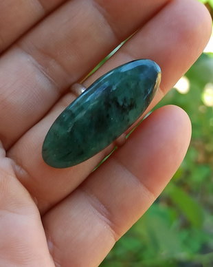 Inel din piatra naturala de smarald si argint 925