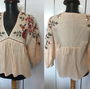 ZARA BLUZA BUMBAC IN BRODERIE