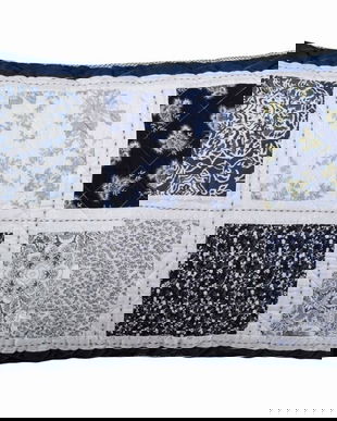 Fata de perna albastra din bumbac