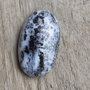 Cabochon opal dendritic, 30x17x6-7 mm