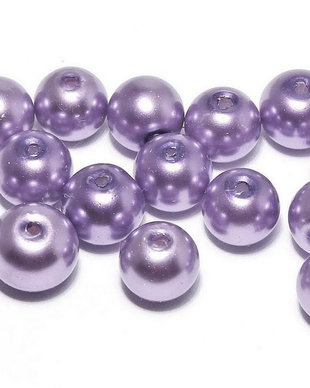 Perle din sticla, 4 mm, mov