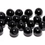 Perle din sticla, 4 mm, negre