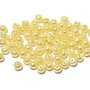 Perle din sticla, 6 mm, galbene