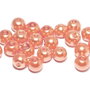 Perle din sticla, 6 mm, somon