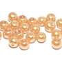 Perle din sticla, 6 mm, bej