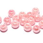 Perle din sticla, 6 mm, roz