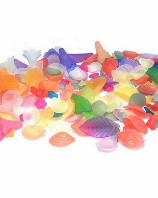 Margele din acril, frosted, mixte