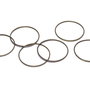 Link din alama, rotund, bronz, 25 mm