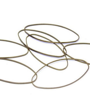 Link din alama, oval, bronz, 20x13 mm