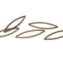 Link din alama, horse eye, bronz, 27x7 mm