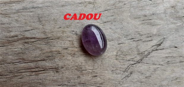 Cabochon ametist, 14x10 mm  CADOU