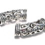 Distantier tubular, argintiu antichizat, 26x10 mm