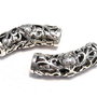 Distantier tubular, argintiu antichizat, 23x6 mm