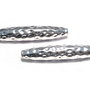 Distantier tubular, argintiu antichizat, 35x7 mm