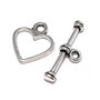 Inchizatoare toggle, argintiu antichizat, 14x12 mm