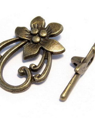 Inchizatoare toggle, bronz, 28x20 mm