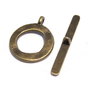 Inchizatoare toggle, bronz, 21x17 mm