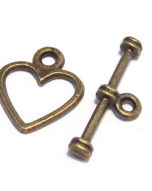 Inchizatoare toggle, bronz, 14x12 mm