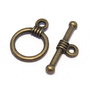 Inchizatoare toggle, bronz, 15x11 mm