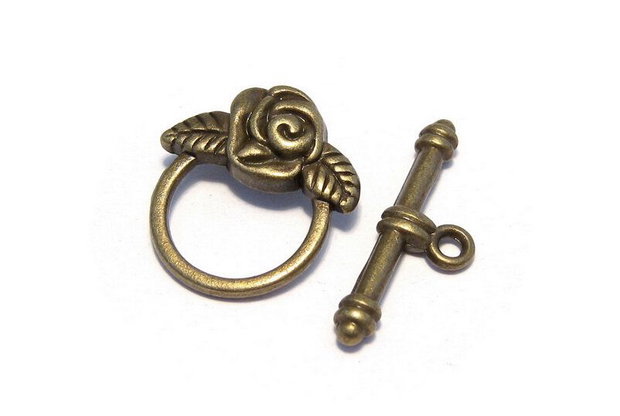 Inchizatoare toggle, bronz, 19x17 mm