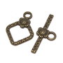Inchizatoare toggle, bronz, 21x15 mm