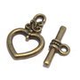 Inchizatoare toggle, bronz, 20x13 mm