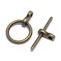 Inchizatoare toggle, bronz, 12x1.5 mm