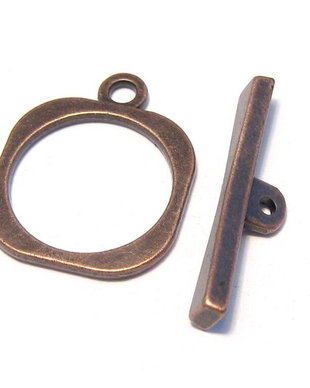 Inchizatoare toggle, cupru, 18x18 mm