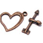 Inchizatoare toggle, cupru, 18x14 mm