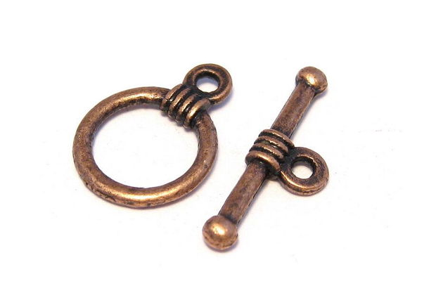 Inchizatoare toggle, cupru, 15x11 mm