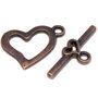 Inchizatoare toggle, cupru, 19x15 mm