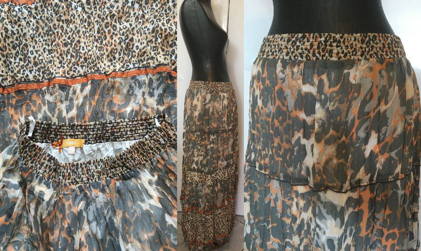 BIBA FUSTA TRIPLUVOAL ANIMAL PRINT