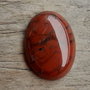 Cabochon jasp rosu, 30x21 mm