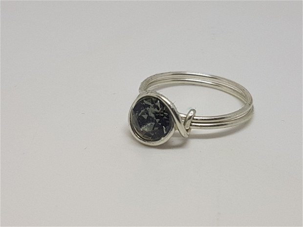 Inel din argint, inel cu cristale swarovski, inel handmade