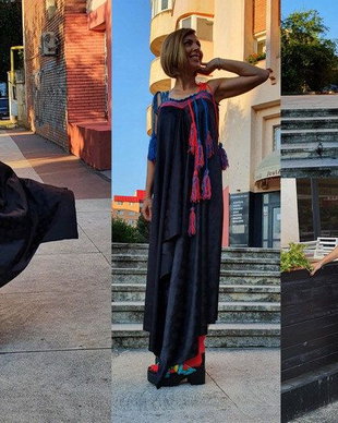 Rochie chic pentru o dimineață fără soare