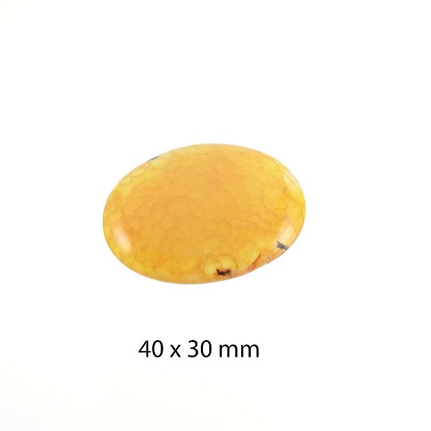 Cabochon Agata Crackle, 40 x 30 mm, CSP-265