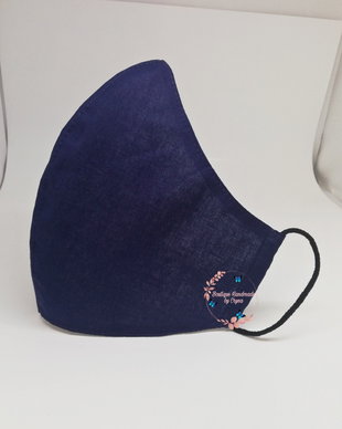 Masca bumbac satinat bleumarin ( COMANDA MINIMA 50 LEI )