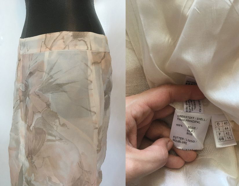 ELEGANCE PARIS FUSTA ORGANZA MATASE NAURALA