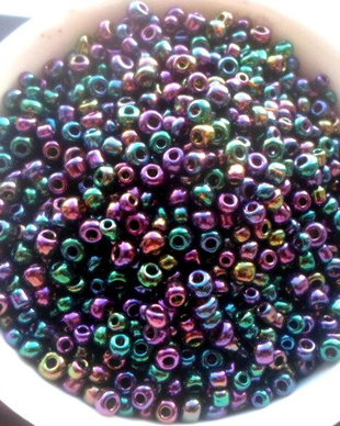Margele nisip rainbow mov 2 mm 33 g.
